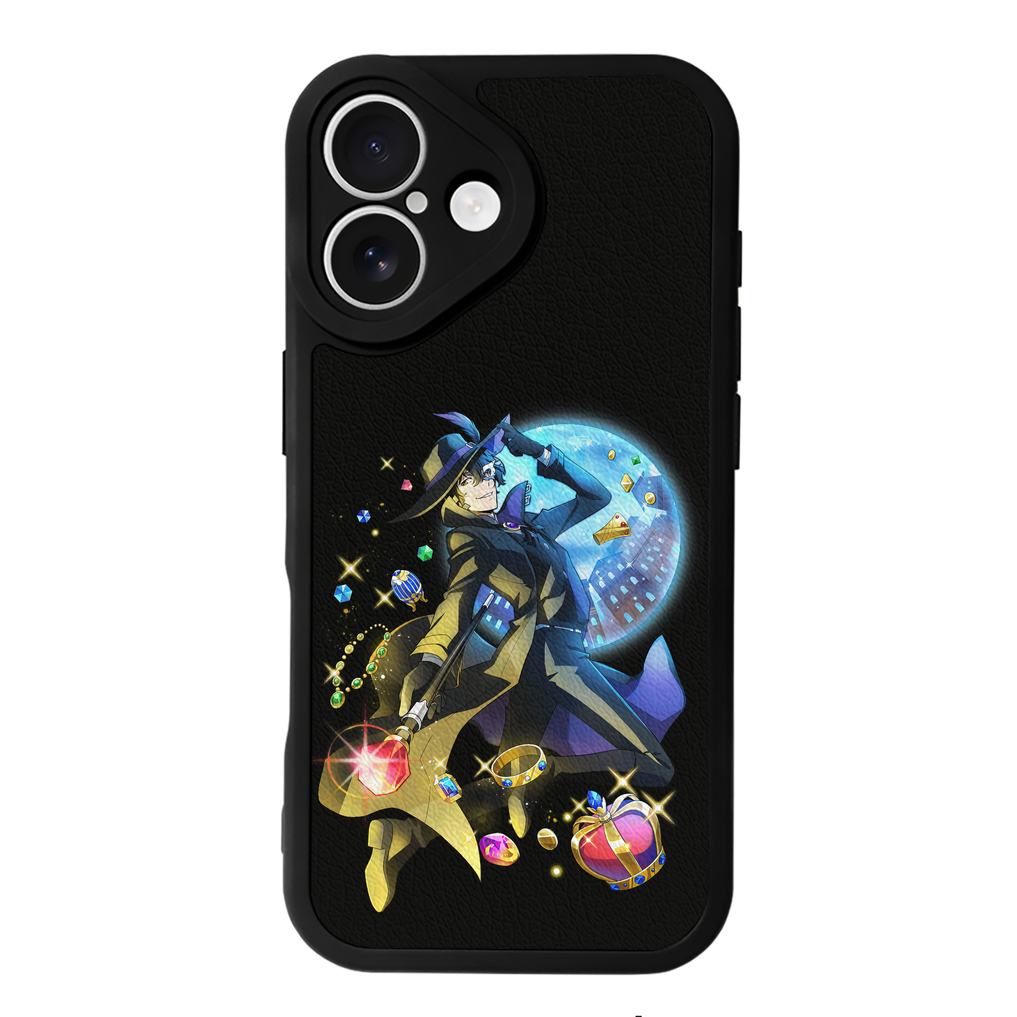 （画像用） 文豪ストレイドッグス Bungo Stray Dogs 【iPhone 16シリーズ対応】シリコンスマホケース（レザー調） 材質：シリコン